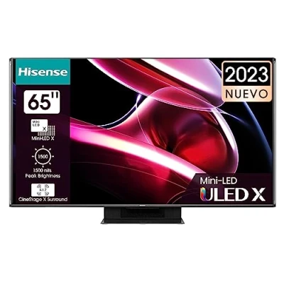 Imagen de Hisense TV 65UXKQ Mini LED Smart de 65 Pulgadas Televisor, Quantum Dot Colour, 1500 Zonas Control, 4.1.2 Sonido multicanal, Dolby Vision IQ &amp; Atmos, Modo Juego 144Hz (2023)