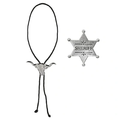 Imagen de Boland 54316 traje determinada del vaquero, cadena y estrella de sheriff