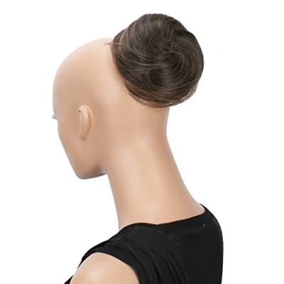 Imagen de CAISHA Moño Postizo Trenza Hepburn Bun Coletero Mezcla Marrón DC4