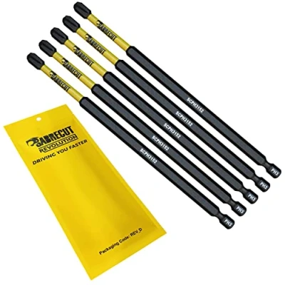 Imagen de 5 x SabreCut SCPH3152_5 152 mm PH3 Juego de puntas destornillador impacto magnético Phillips Heavy Duty Compatible con Dewalt Milwaukee Bosch Makita y más
