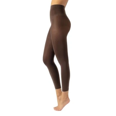 Imagen de CALZITALY Legging Opaque, Collants Sans Pied en Microfibre 80 DEN S, M, L, XL, 2XL, 3XL, 4XL Made in Italy (4XL, Noce)