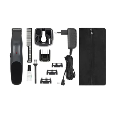 Imagen de WAHL Groomsman afeitadora eléctrica de precisión, sin cable y con batería recargable, para barbas largas cortas, el cuerpo, la nariz las orejas