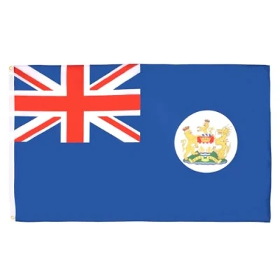 Imagen de AZ FLAG Bandera Hong Kong Antigua 90x60 cm Hongkonés 100% Poliéster Con Ojales de Metal integrados 50g Colores Vivos Y Resistente A La Decoloración