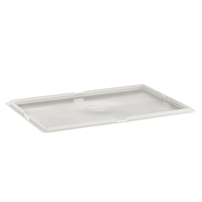 Imagen de APS 82441 Tapa para pastelería Caja apilable pizza, tamaño 60 x 40 cm, mantener y fermentar bolas de masa frescas profesionales, color blanco