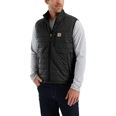 Imagen de Carhartt Chaleco Rain Defender ligero con aislante,Relaxed Fit Para Hombre, Negro, XXL