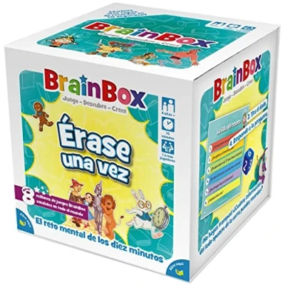 Imagen de Beezerwizzer Studio BrainBox Érase una vez Juego Educativo de Cartas Memoria y Observación para Familias Niños A Partir 4 Años 1 Jugador 10 Minutos por Partida Español