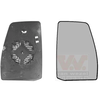 Imagen de VAN WEZEL 1987832 Cristal de Espejo derecha parte superior FORD: Transit Custom V362 Furgón, Bus, Tourneo Bus