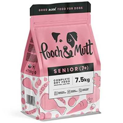 Imagen de Pooch &amp; Mutt Alimento seco Completo para Perros Mayores (sin Granos), Mezcla de Pollo y superalimentos, 7,5 kg