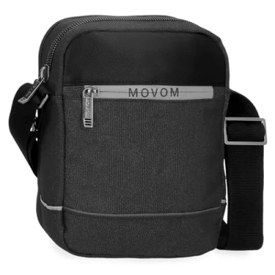 Imagen de Movom Trimmed Bandolera Dos Compartimentos Negro 17x22x7,5 cms Poliéster