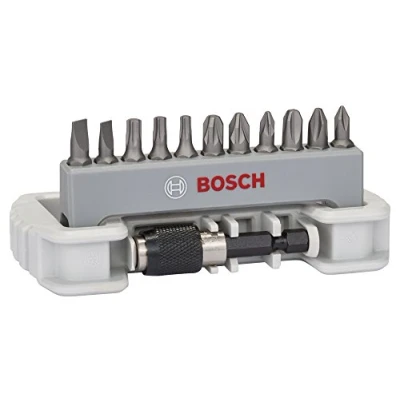 Imagen de Bosch Professional Set de 11+1 Punta atornillar Extra Hard (para PH, PZ, S y T tornillos, Accesorios taladros rotativos atornilladores)