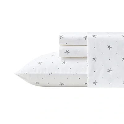 Imagen de Nautica Sábanas Queen, Juego de Ropa Cama percal algodón, decoración Casual para el hogar (Star Spangled Coastal Navy, Queen)