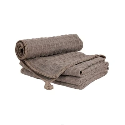 Imagen de watchget Paquete de 4 toallas microfibra Barista para limpieza café, accesorios máquina espresso, varita vapor, encimera, paño cocina tejido gofre marrón (12 x 12