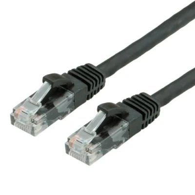Imagen de Value Utp Cable Cat.6, Halogen free, Black, 0.5 M Cables De Red