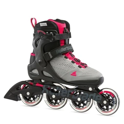 Imagen de Rollerblade Macroblade 90 W Patines en línea, Mujer, Gris NEUTRUM/PARAÍSO Rosa, EU: 36 (UK: 3.5 / US: 5.5)
