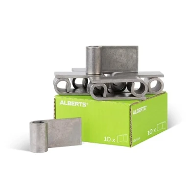 Imagen de Alberts 852405 Gozne par soldar, Acero, Ø16 mm, Juego de 10