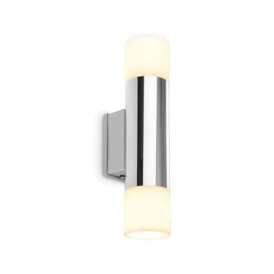 Imagen de BRILONER lámpara LED baño cromo, 27,5 cm, IP44 protección contra salpicaduras de agua, luz blanca cálida,lámpara espejo baño, LED,