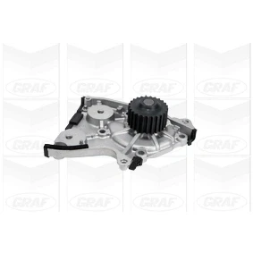 Imagen de GRAF PA1015 Bomba de agua 25 con junta mecánico Chapa acero 62,24 para accionamiento correa trapecial KIA: Sportage I, MAZDA: 626 III Hatchback