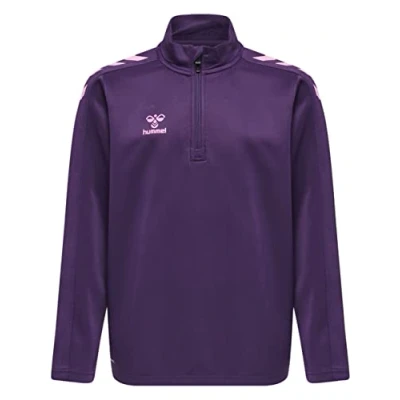 Imagen de hummel hmlCORE XK Half Zip Poly Sweat Kids Sudadera, Acai, 140 niños Unisex