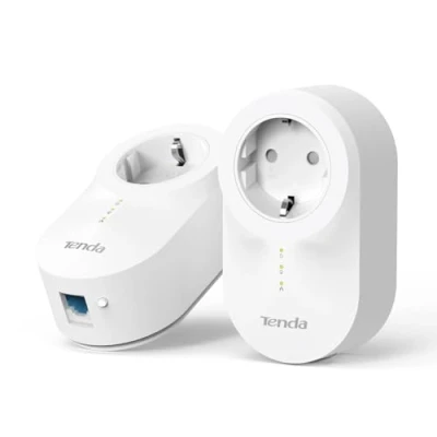 Imagen de Tenda PH6 1000Mbps CPL Kit con 1 Puerto Gigabit y Enchufe Integrado, Box de 2, Compatible Todas Las Cajas, Plug and Play, UE
