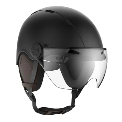 Imagen de CASR Casco de protección con Impactos, Transpirables, Materiales Resistentes y fáciles Lavar, Accesorios Desmontables, Talla Ajustable para Adultos, Unisex, Negro, L