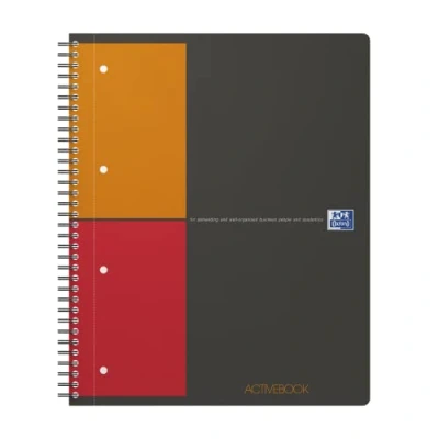Imagen de Oxford International Pack de 5 cuadernos espiral microperforados, tapa plástico, A4+