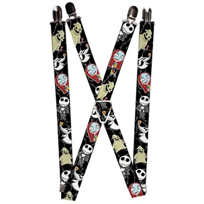 Imagen de Buckle Down Suspender Nightmare Before Christmas Suspensores, Multicolor, Taille Unique para Hombre