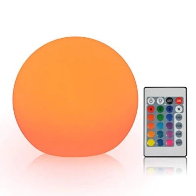 Imagen de Garosa Bola de Luz LED Recargable con Mando a Distancia Y Control Prensa 16 Colores RGB para Iluminación Decorativa