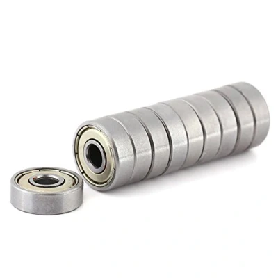 Imagen de Rodamientos de bolas, Fydun 10 piezas metal blindado Durable Multiuso Acero al carbono en miniatura 626ZZ bolas (6x19x6mm)