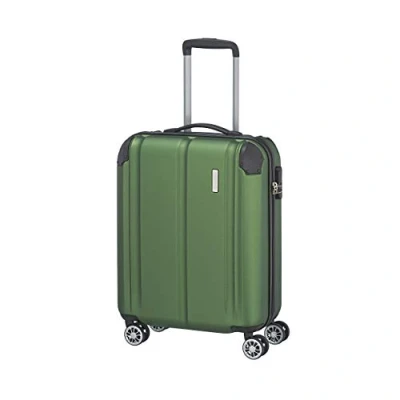 Imagen de Travelite City 4w Trolley S, Maleta Equipaje de Mano 4 Ruedas para Unisex, Verde (Grün), 55 cm
