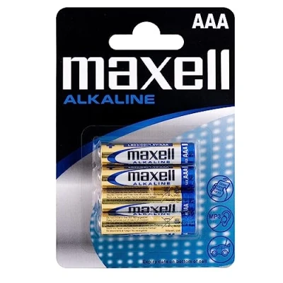 Imagen de Maxell LR03 B4MXL Pila alcalina AAA, 1.5V, pack de 4 unidades