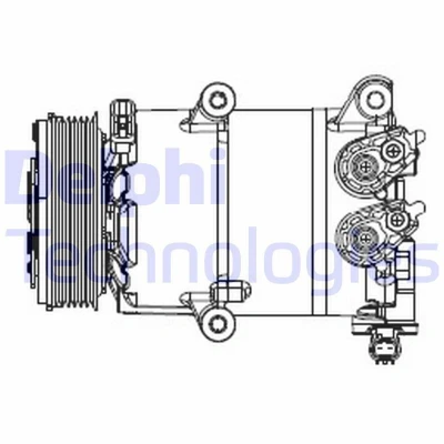 Imagen de DELPHI CS20553 Compresor de Aire Acondicionado VS16 PAG 46 FORD: Tourneo Connect / Grand V408 Familiar