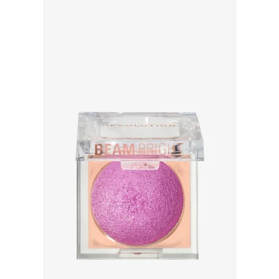 Imagen de Revolution, Beam Bright Blush, Colorete en Polvo para el Rostro, Mezclable y Modulable, Acabado Luminoso Mejillas Radiantes, Vegano Libre de Crueldad, Lick of Lilac Purple