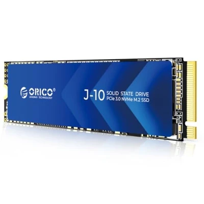 Imagen de ORICO 1TB NVMe M.2 SSD PCIe Gen3.0x4 2280, hasta 3100 MB/s, 3D NAND Interno (con Disipador), Discos Duros Solidos Internos para PC y Edición de Vídeo J10