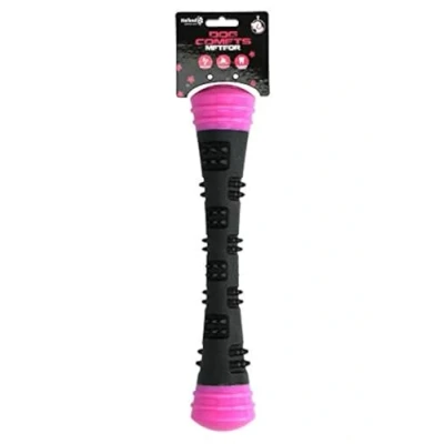 Imagen de Dog Comets Meteor Lanzador de Pelotas para Perros L 32 cm Palo Juguete Rebote Caucho Rosa/Negro