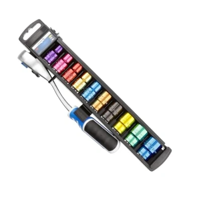 Imagen de Hogert Technik HT1R382 Juego de tubos 11 hexagonal Acero cromo vanadio 1/2 con función trinquete cuadrado