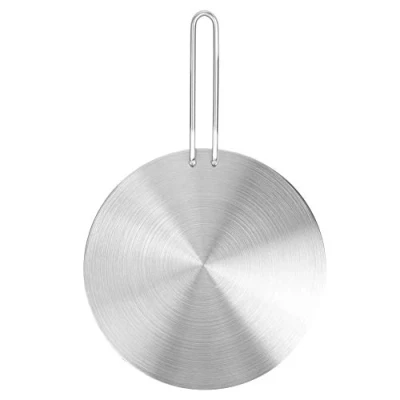 Imagen de Placa difusora de Calor Cocina eléctrica Gas Acero Inoxidable Adaptador inducción difusor Calor(24cm)