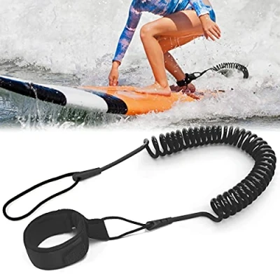 Imagen de Tusenpy 10 Pies Leash de Tabla Surf,Leash Paddle Surf Sup,Correa Tobillo Seguridad en Espiral para Stand Up Board,Surfboard,Bodyboard