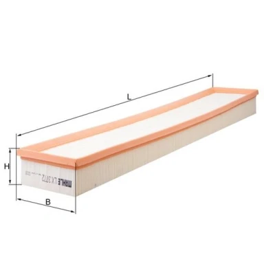 Imagen de MAHLE ORIGINAL LX 3772 Filtro de aire 58,0 122 693,0 Cartucho filtrante PORSCHE: Panamera