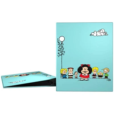 Imagen de Grafoplás 88141947－Carpeta 4 anillas A4 Diseño Mafalda Amigos, de 25mm