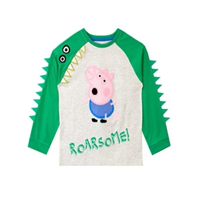 Imagen de Peppa Pig Camiseta de Manga Larga para niños George Gris 2 3 Años