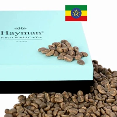 Imagen de 100% Café Yirgacheffe de Etiopía grano verde Nivel tueste: no tostado 1x paquete con 340g/12oz