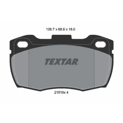 Imagen de TEXTAR 2151901 Juego de pastillas freno no preparado para indicador desgaste LAND ROVER: Defender SUV, SUV Cabrio, Pick up