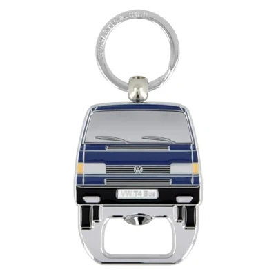 Imagen de BRISA VW Collection llavero Anillo de Accesorio con abridor botellas T4 Camper Bus (Frontal del Bus/Azul)