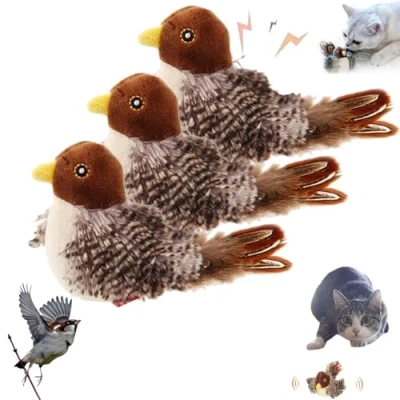 Imagen de Interactive Chirping Bird Cat Toy, Simulated Toy Flapping, Flapping Tweeting Toy,Toy For Cats To Play Alone, Indoor