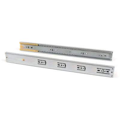 Imagen de EMUCA guías Laterales para cajones con rodamiento de Bolas 45mm x 350mm, Pack 1 Juego extracción Total Cierre Suave
