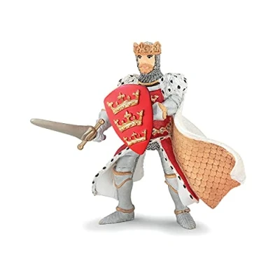 Imagen de Papo König Arthur, Rot Figura, Color Multicolor. (39950) King, sólido, Blanco Rojo