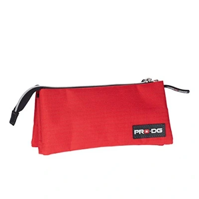 Imagen de PRO DG Red Estuche Portatodo Triple HS, Rojo, 23 x 11 cm