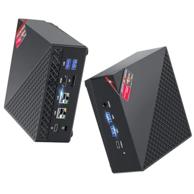Imagen de ACEMAGICIAN AM06PRO Mini PC, AMD Ryzen 7 5800U (8C/16T, hasta 4,4 GHz), Ordenadores de Sobremesa 32GB RAM DDR4 512GB M.2 2280 SSD, Doble Ethernet/WiFi 6/para Oficina, Jugar