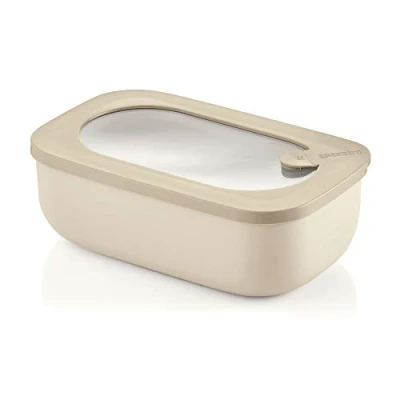 Imagen de Guzzini Kitchen Active Design Recipiente Hermético Rectangular Para Frigorífico/Congelador/Horno de Microondas, 20 x 12 7 cm, 900 cc, Arcilla