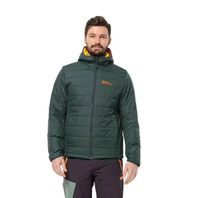 Imagen de Jack Wolfskin Lapawa Ins Sudadera con Capucha M Chaqueta, Oliva Negro, Hombre
